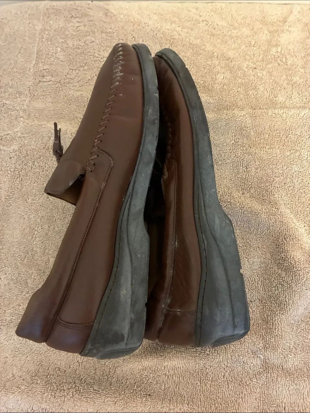 Men’s size‎ 14D Florsheim Brown Leather Tassel Slip-On Loafers